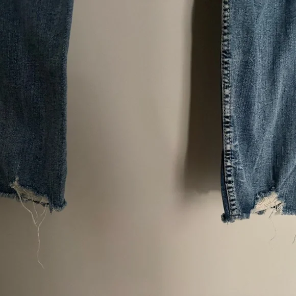 Silver Jeans Women's Light Blue Distressed Ankle Jeans - Picture 5 of 8